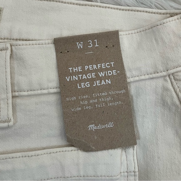 {Madewell} The Perfect Vintage Wide Leg Jean in Vintage Canvas - Size 31 - NWT - Picture 8 of 12